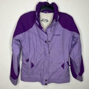 Columbia ski coat purple youth size 14/16‎